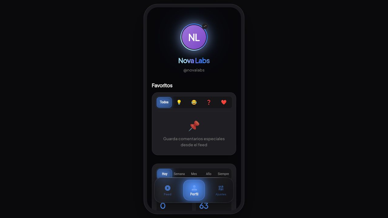Answr: schermata reale della demo — La tua community, più vicina.